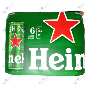 Heineken Original Cerveza en Lata 269ml Packx6u