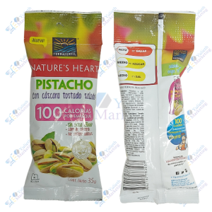 Nature's Heart Frutos Secos Pistacho con Cáscara Salado 35 g