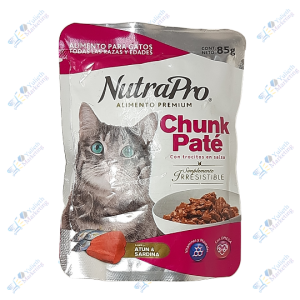 Nutrapro Comida para Gato Pate Atún y Sardina 85 g