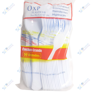 OXP Plásticos Cucharas Grandes Pack x 50 u