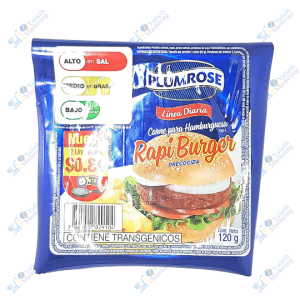 Plumrose Rapi Burguer Hamburguesa de Carne Pack x 2 U 120 g