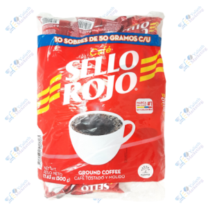 Sello Rojo Cafe de Pasar Tostado y Molido Sachet 50g DisplayX10u 500g