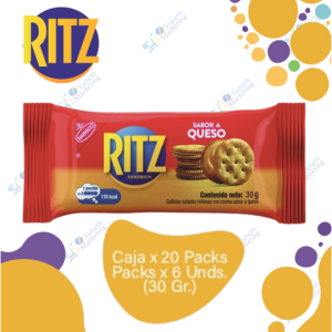 Nabisco Ritz Galletas de Queso Caja EC 20X6X30g