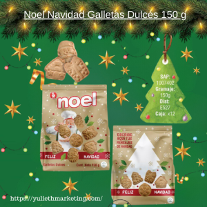 Noel Navidad Galletas Dulces Caja x 12u Peq. Bs. 150 g - 14